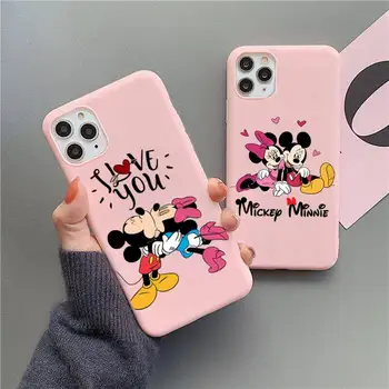 Animacinių filmų Mickey Minnie Mouse Kiss Telefono dėklas 