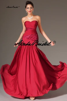 Rankovių Vakare Gown Undinė Valymo Traukinio Suknelė Dubajus Couture Puošnios Raudonos Capret Suknelė Skraiste Ilgai Prom Dresses