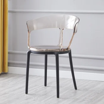 Patogūs Lauko Valgomojo Kėdės Modernūs, Prabangūs Šiaurės Miegamasis Dizainerio Kėdė Plastikinių Sodo Sillas De Comedor Baldai