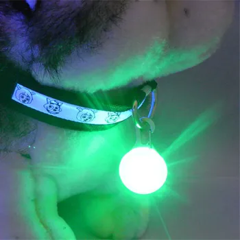 LED Šviesos Šunų Kačių Antkaklis Pakabukas Naktį Vaikščioti Žėrintis naminių Gyvūnėlių Apykaklės Reguliuojamas Liuminescencija Režimas Šunų Reikmenys Maži Šunys