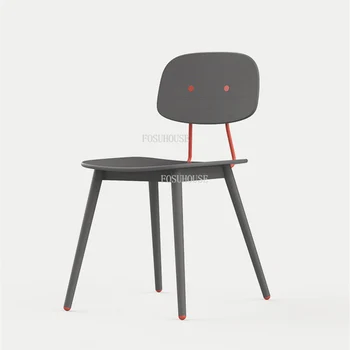 Šiaurės Valgomojo Kėdės, Virtuvės Modernus Minimalistinio Medžio masyvo Bendrabutyje Paprasta Mokymosi Kėdė Namų Atsitiktinis Atgal Prabangos Kėdės