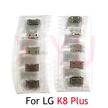 10VNT Už LG K8 Plius K8 + USB Įkrovimo lizdas Dokas Prijunkite Įkroviklio Jungties Lizdas