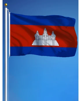 60x90cm 90x150 Kambodžos Vėliavos Banner Gobelenas