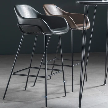 Minimalistinio Dizaino Aukštos Baro Kėdės, Biuro Šiaurės Metalo Modernūs, Prabangūs Baro Kėdės Kovos Lauko Kirpykla Sandalye Baldai XY50BC