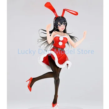 TAITO Originalus Mai Sakurajima Kalėdų Žiemos Raudona Katytė 18CM PVC Veiksmų Skaičius, Anime Paveikslas Modelis, Žaislai Pav Kolekcijos Lėlės