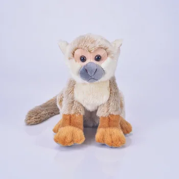 mažas mielas pliušinis beždžionė žaislas kūrybos squating beždžionė lėlės dovana, apie 22cm