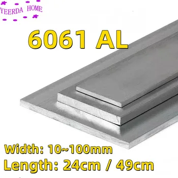 1Pc 24cm Ilgis 49cm Aliuminio Lydinio 6061 Pločio, 10~100mm Plokštelės Aliuminio AL Lapas Pagalvėlė blokuoti 