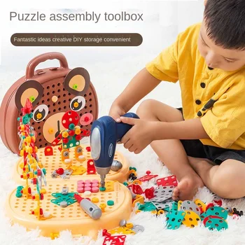 Montessori Driller Kūdikio Žaislai Berniukams, Vaikų Įrankiai, Žaislai Nuo 4 Iki 6 Metų Amžiaus Įrankių Dėžė Vaikams Švietimo Vaikas Žaidimai Apsimesti Žaisti