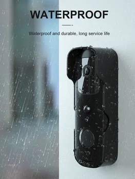 1080P Lauko Vandeniui Vaizdo Doorbell Wifi Smart Home Tuya App Telefono Skambučio Garsą Domofonas Belaidžio Durų Bell Fotoaparatas