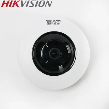 HIKVISION DS-2XA3956F-5MP Fisheye Fotoaparato 360 Peržiūrėti įmontuotas Mikrofonas Parama SD Kortelė PoE IR IP vaizdo Kameros