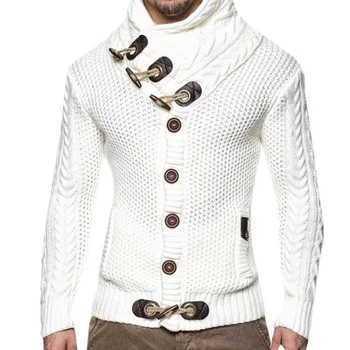 Žiemos Cardian Vyrų Vilnos Švarkai Erkių Cardian Paltai Mens Prekės Clotin Megzti Sweatercoat Mygtuką Kailis Vyrų Megztinis Viršų
