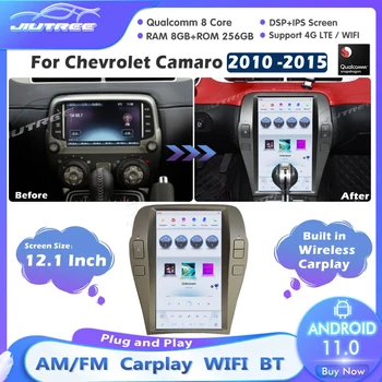 12.1 COLIO 8+256 GB Qualcomm Automobilio Radijo Chevrolet Camaro 10-15 Multimedijos Grotuvas GPS Naviga Carplay 