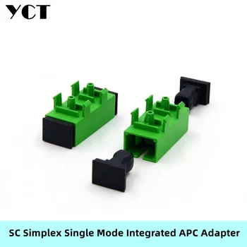 SC Simplex Vieną Režimas, integruota APC Žalia Optinio Pluošto Jungės Jungtis Adapteris, gali būti sutvirtinti. YCT
