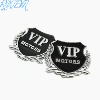 2vnt 3D Metalo Automobilių Stiliaus VIP Emblema Lipdukai Ssangyong Tivoli XLV Kyron Actyon Korando Rexton Rodius