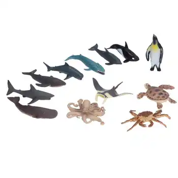 Gyvūnų Modelio, Žaislai Unikalus Perteikimo Jūrų Gyvūnų Modelį Pyragas Apdaila modelių Kolekcija