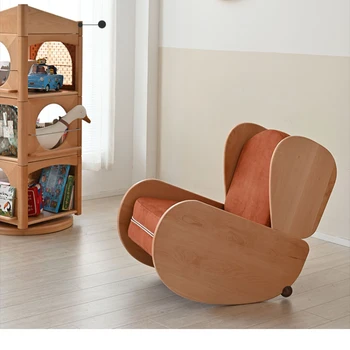 Sofa-lova iš Medžio masyvo Supamoji Kėdė, Skaitymo Kampelis Kėdė Gali Gulėti ir Miegoti Namuose, gyvenamojo Kambario Baldai Muebles De La Salė