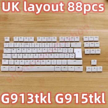 UK Layout-pilnas komplektas G915 TKL 88 Klavišą Caps-Balta 