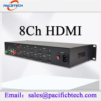 8Ch HDMI +8Ch Stereo Audio+4KVM Pluošto Konverteris Singlmode Singel pluošto 10km HDMI Optinio Pluošto Extender