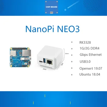 NanoPi NEO3 Mini Valdybos RK3328 Gigabit Ethernet 1GB/2GB atminties OpenWrt/LEDE dropship