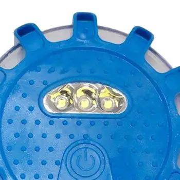 3x Saugos Automobilis Kelyje LED Diskai Švyturys Pagalbos Pramonės Mirksinti Įspėjamoji Lemputė su baze Ir dizaino kablys