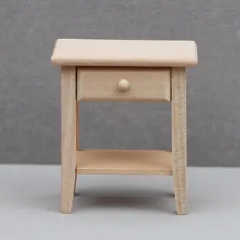 Dekoratyvinis Beržas 1:12 Lėlių Mini Medinis staliukas Modelis Micro Kraštovaizdžio