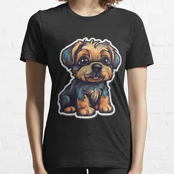 Maža Juoda Cane Corso Šuniuką T-Shirt Negabaritinių marškinėliai moteriški drabužiai
