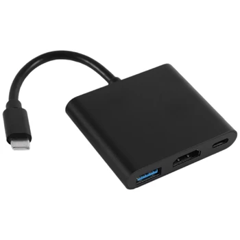 USB C Hub Adapteris , 1080P C Tipo, kad Skaičiuoklė Dock Laidas