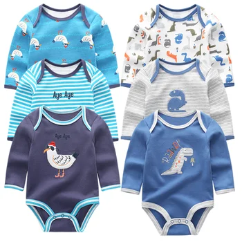 2022 Kūdikių mergaičių drabužių Medvilnės Ilgas Rankovėmis Kūdikiui berniukas drabužius gyvūnų kūdikių romper Infantil Kūdikių mergaičių jumpsuit