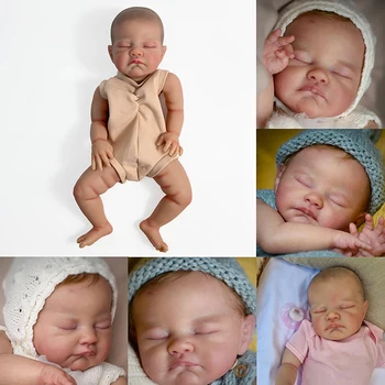 20inch rugpjūčio Jau Dažytos Lėlės Reborn Dalys Miega Kūdikis 3D Tapyba su Matomas Venų ir Audinio Įstaigos Įtraukti