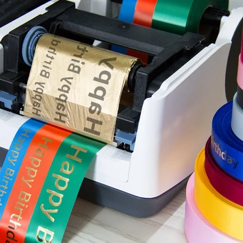 Nmark juostelės digitial folija spausdintuvą, karšto štampavimo satino kaspinu spausdinimo mašina