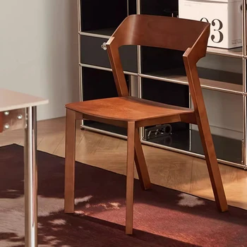 Makiažas Biblioteka Valgomojo Kėdės Medienos Minimalistinio Unikalus Miegamojo Grindų Kėdės Butas Prabanga Cadeiras De Jantar Miegamojo Baldai