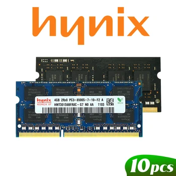Hynix lustų rinkinys 10vnt Nešiojamas kompiuteris 4GB RAM 8GB DDR3 DDR3L PC3 PC3L 8500S 10600S 12800S 1066MHz 1333MHz 1 600mhz Nešiojamas atminties SODIMM