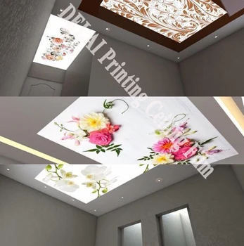 3D Vivid Gėlių Spausdinti įtempiamos lubos kino Rožių žiedų vidaus apdaila