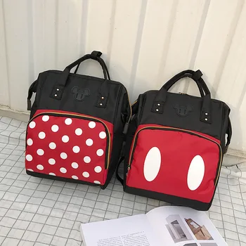 Naujas Disney pliušas kuprinė kompiuterio krepšys, kuprinė moteriška drobė maišelis Mickey mouse kuprinė maišelis rankoje krepšys krepšys vystyklų bookbag