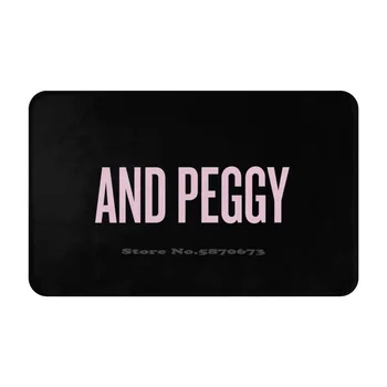 Ir Peggy! 3D Namų apyvokos Prekės, Mat Kilimas Kilimas Koja Mygtukai Muzikos Brodvėjaus Teatro Showtunes Schuyler Seserys Peggy Schuyler