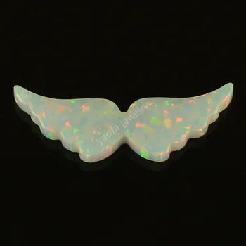 opal gamyklos Didmeninės kainos sparnų formos sintetinis opalas karoliai moterų mergina dovanos 78 spalvų