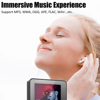 Bluetooth, MP3 Grotuvas, Nešiojamas Muzikos Grotuvas Sporto Walkman MP4 su Ekrano/Garsiakalbio Paramos Vaizdo/Foto/Radijas/E-Book/TF-8G