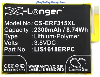 Cameron Kinijos 2300mAh Baterija 1298-9239, LIS1618ERPC Sony F3311, F3313, Xperia E5, Xperia E5 Dual Sim