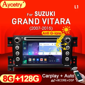 Už SUZUKI grant VITARA 2007-2015 Android 11 Automobilių Radijo imtuvai (2 din Multimedijos grotuvas GPS auto garso Belaidžio carplay 4G SIM ekranas