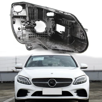 Mercedes-Benz C Klasė W205 C200L C260L 2019-2021 priekinis žibintas Būsto šviesdėžės Lempos Korpusas Plastiko priekinis žibintas Shell Bazės