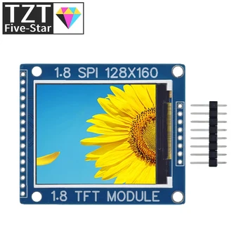 1.8 Colio Serijos SPI TFT LCD Modulis Ekranas PCB Plokštę IC 128x160 Dot Matrix 3.3 V 5V IO Inerface Cmmpatible LCD1602 Už Arduino