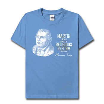 Įžymybė Martinas Liuteris Vokietijoje Reformacijos Liuteronų Krikščionių medvilnės vasaros marškinėliai trumpomis rankovėmis drabužius naujas Viršūnes mens 01