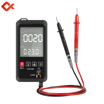 QHTITEC Touch Pažangių Multimetras True RMS 6000 Skaičiuoja LCD Skaitmeninis Auto Matavimo Ammeter Voltmeter Smart NCV 128A/128C