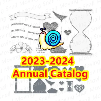 Gali 2023 iki balandžio 2024 Naujas Katalogas Laiką Kartu smėlio laikrodis Aiškių Ženklų Rinkiniai ir Metalo Pjovimo Miršta Scrapbooking Kortele Priėmimo