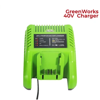 40V, Ličio jonų Baterija, Kroviklio 29482 Suderinama su GreenWorks G40C Įrankiai G-Max 36V 40V Li-ion Baterija 29472 elektriniai Įrankiai