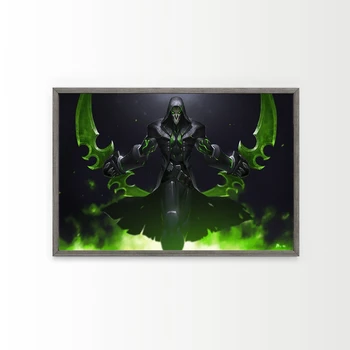 Overwatch grim Reaper Žaidimas Plakatas Namų Sienų Tapybos Apdaila (be Rėmelio)