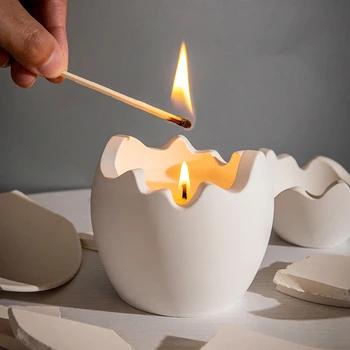 Kiaušinio Formos Žvakės Jar Pelėsių 
