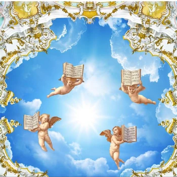 wellyu papel de parede para quarto Užsakymą tapetai Europos stiliaus angelas žemyn stogo tapetai kambarį