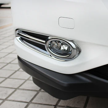 Honda Vezel HR-V HRV 2014 2015 -2018 ABS Chrome Priekiniai Rūko Žibintas Galinis Dangtelis Foglight Lempos Bamperio Apdaila, Automobilių Optikos Reikmenys