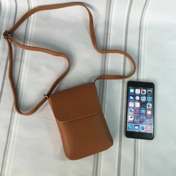 Korėjos versija, naujas universalus retro mobiliojo telefono maišelį moterų maišas PU pakeisti peties telefono krepšys
